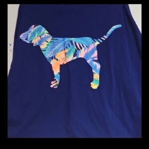 PINK Victoria's Secret Blue Long Sleeve Tee